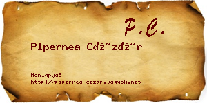 Pipernea Cézár névjegykártya